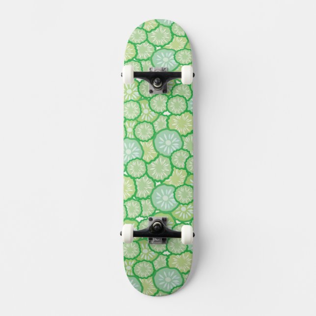 Skateboard Modelo divertido del pepino (Anverso)