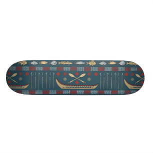 Skateboard Modelo étnico de la pesca