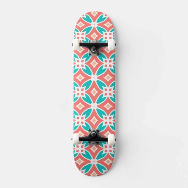 Skateboard Modelo étnico multicolor (Anverso)