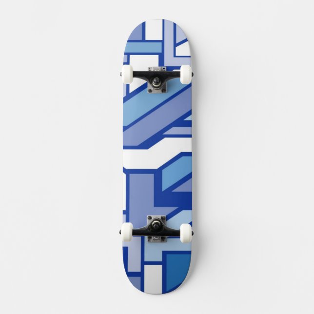 Skateboard Modelo geométrico 2 (Anverso)