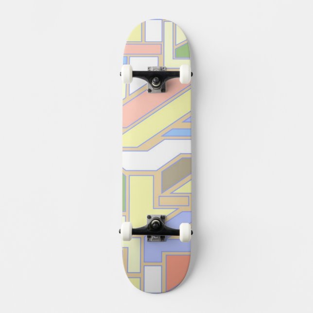 Skateboard Modelo geométrico 3 (Anverso)