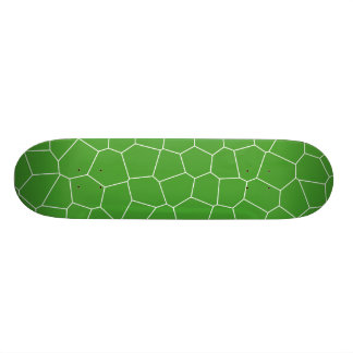 Skateboard Modelo geométrico abstracto - verde y blanco