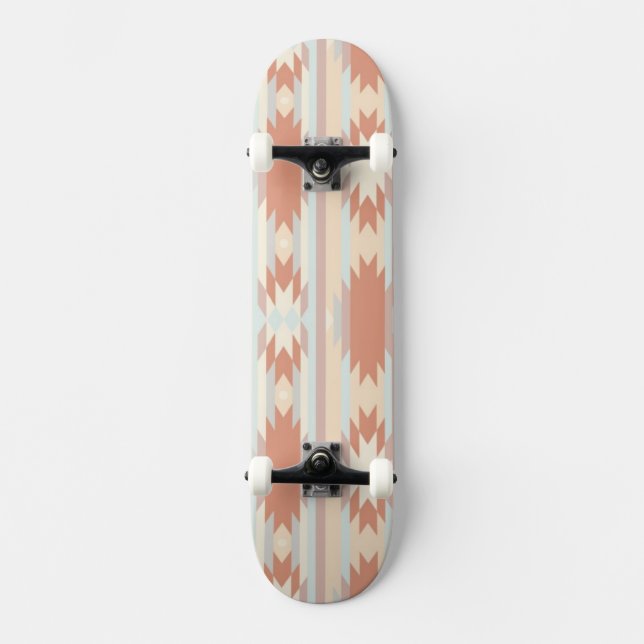 Skateboard Modelo geométrico en el estilo azteca 3 (Anverso)