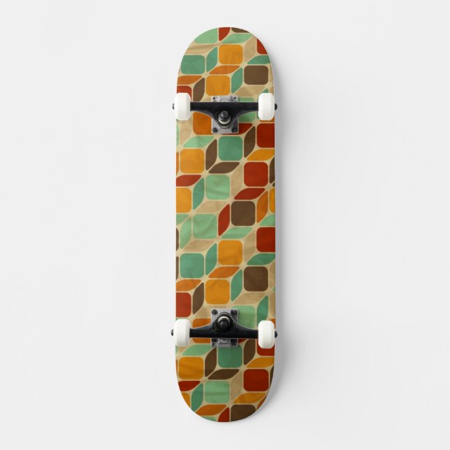 Skateboard Modelo geométrico retro 4 (Anverso)
