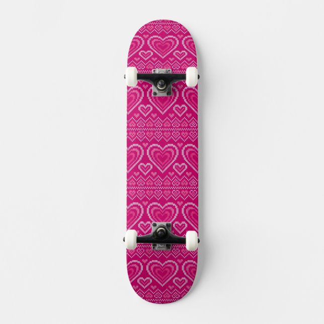 Skateboard Modelo hecho punto el día de San Valentín 2 (Anverso)