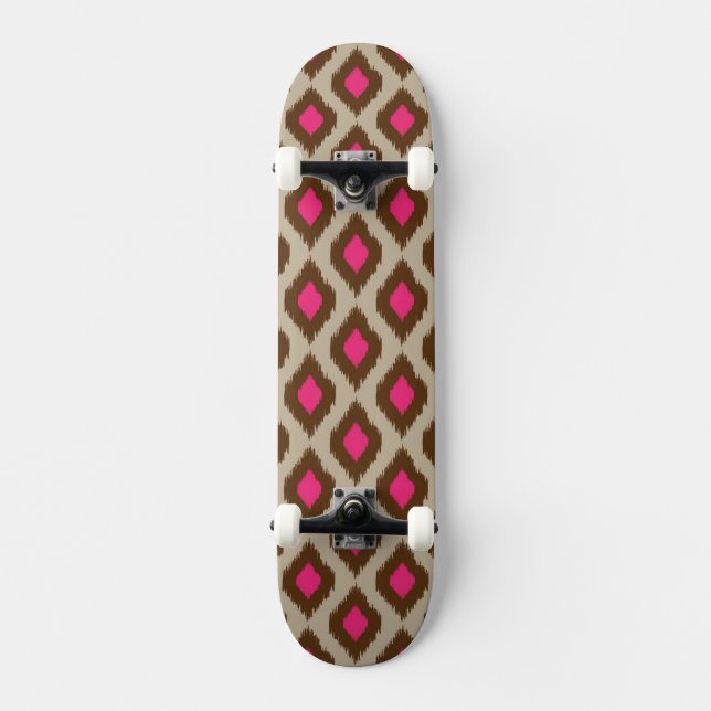 Skateboard Modelo moderno del ikat (Anverso)