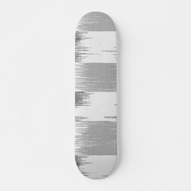 Skateboard Modelo negro moderno del ikat del blanco gris (Anverso )