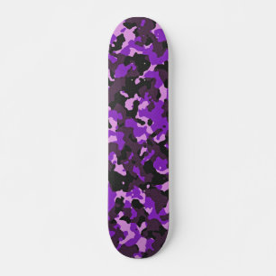Skateboard Modelo púrpura del camuflaje