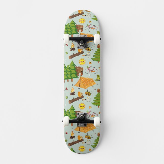 Skateboard Modelo que acampa (Anverso)