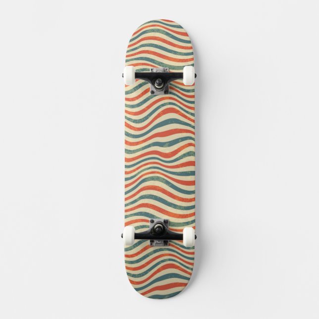 Skateboard Modelo rayado (Anverso)