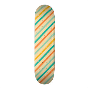 Skateboard Modelo rayado del grunge retro