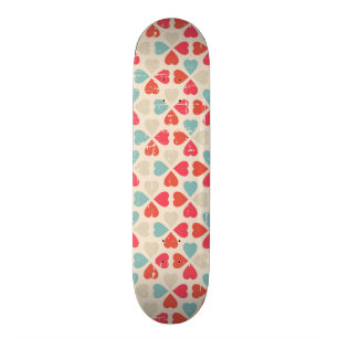 Skateboard Modelo retro del el día de San Valentín