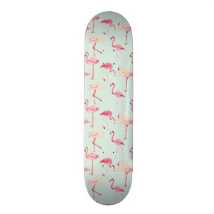 Skateboard Modelo retro del flamenco