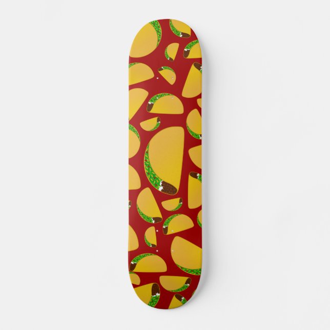Skateboard Modelo rojo del taco (Anverso)