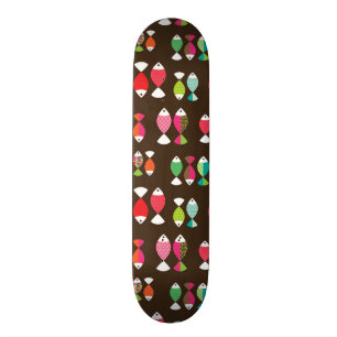 Skateboard Modelo subacuático 2 de los pescados retros