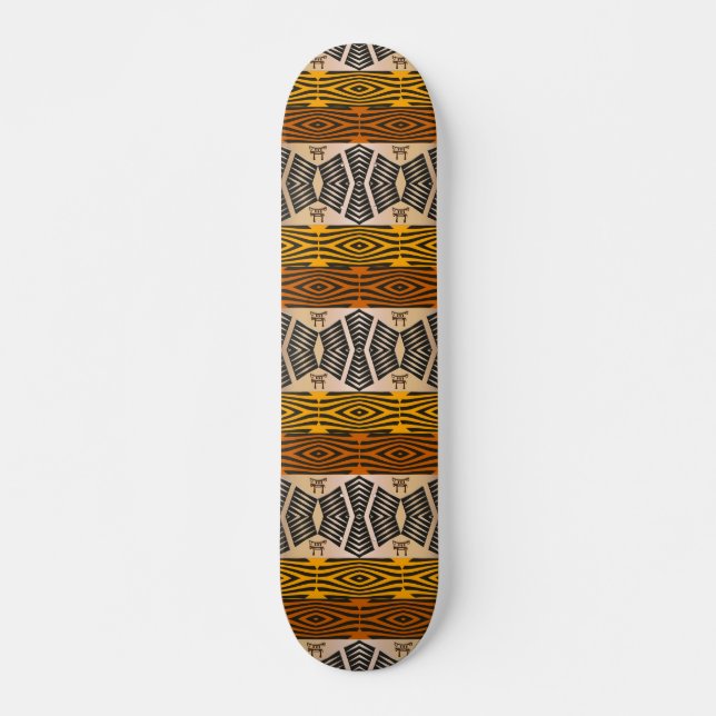 Skateboard modelo tribal africano étnico (Anverso )