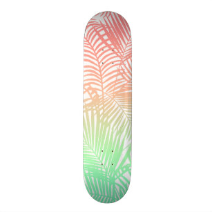 Skateboard Modelo tropical de las palmeras de la turquesa