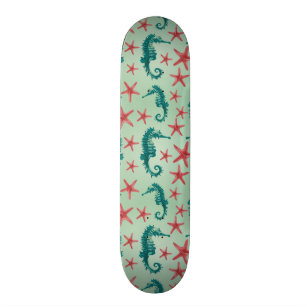 Skateboard Modelo verde azulado 2 del Seahorse