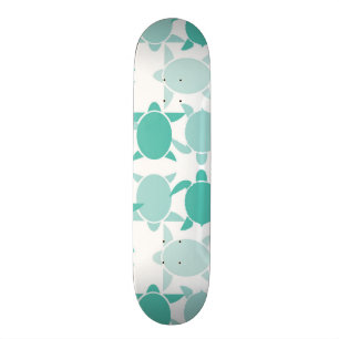 Skateboard Modelo verde azulado de la tortuga