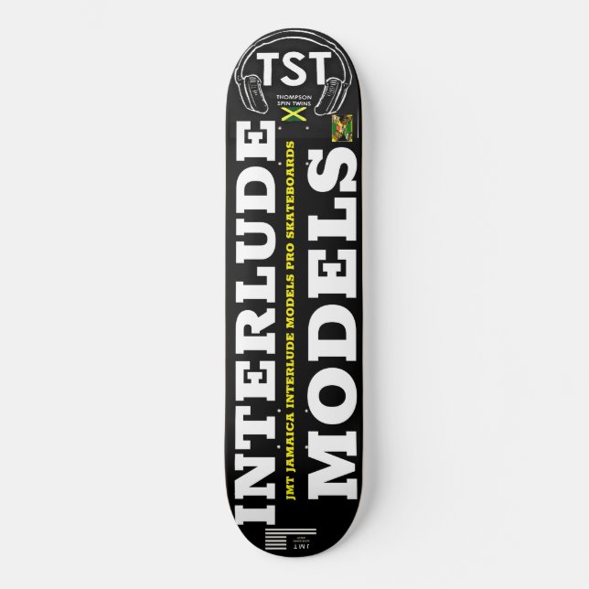 Skateboard MODELOS DE INTERLUDO 8 Tablero de patinaje de 1/4" (Anverso)