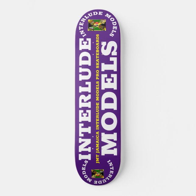Skateboard MODELOS DE INTERLUDO 8 Tablero de patinaje de 1/4" (Anverso)