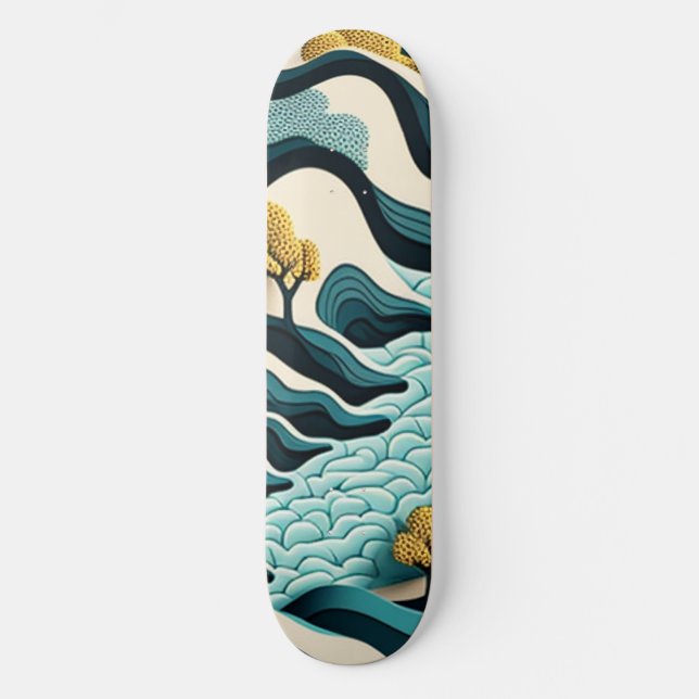 Skateboard Modern Landscape (Anverso)