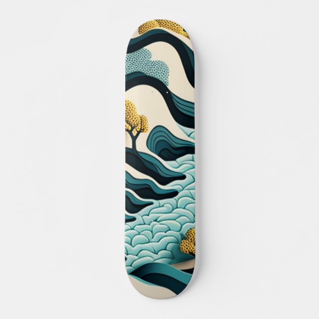 Skateboard Modern Landscape (Anverso )