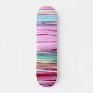 Skateboard Modernas franjas acuáticas de color de Moda Girato