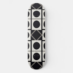 Skateboard Moderno Abstracto Geométrico Con Círculos