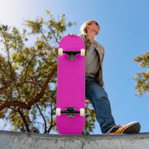 Skateboard Moderno Minimalista impactante Rosa Caliente