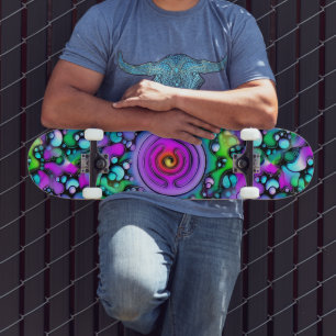 Skateboard Modos de vida - Patrón de arte neurográfico 2