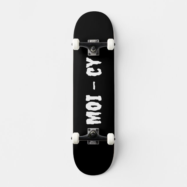 Skateboard MOI - cy Komplettboard in schwarz (Anverso)