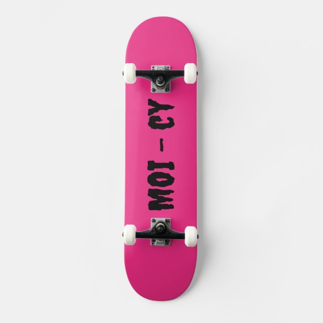 Skateboard MOI - cy Komplettboard Pink (Anverso)