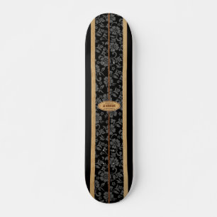 Skateboard Mokuleia Personalizable Vintage Surf Faux Wood