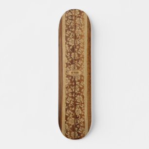 Skateboard Mokuleia Vintage Personalizable de Surf de Madera 