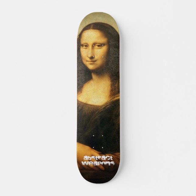 Skateboard Mona Lisa, armas abstractas (Anverso )