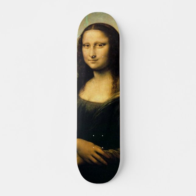 Skateboard Mona-Lisa-pintura (Anverso )