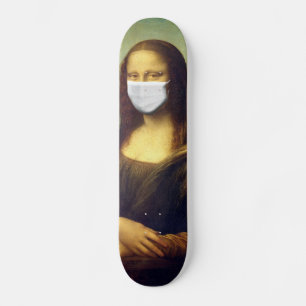 Skateboard Mona Lisa Via Corona Virus
