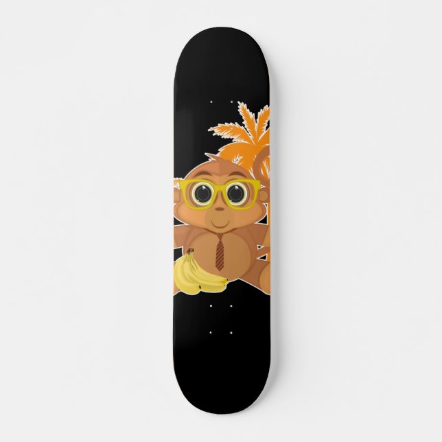 Skateboard Monkey Nerd (Anverso )