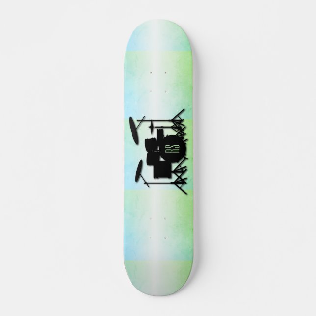 Skateboard Monogram Drum Set Green (Anverso )