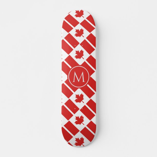 Skateboard MONOGRAM, Personalizado patriótico de la bandera d (Anverso )