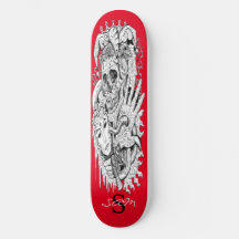 skateboard Monogram Skeleton Court Jester
