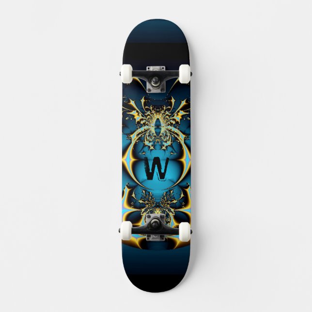 Skateboard Monograma de bolas místicas (Anverso)