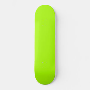 Skateboard monograma de moda verde neón