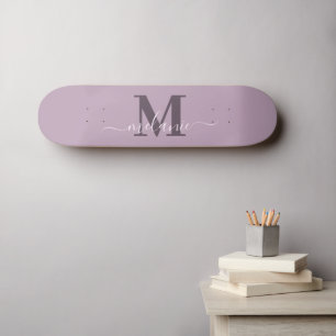Skateboard Monograma de nombre personalizado de guión gráfico