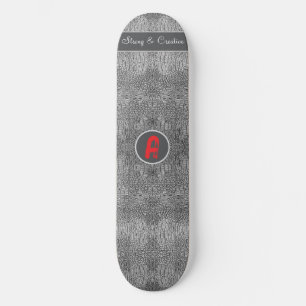 Skateboard Monograma Personalizado de escalas de cuero de lig
