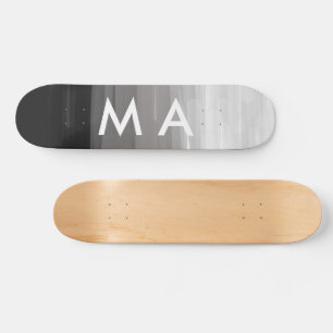 Skateboard Monograma simple añada su letra de nombre man mini