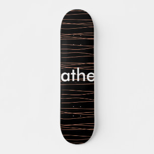 Skateboard Monograma simple añada su letra de nombre man mini