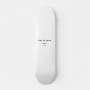 Skateboard monograma simple personalizado añada su nombre bod