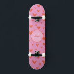 Skateboard Monograma y nombre del tablero de chica<br><div class="desc">Haga de este Chica Skateboard Monograma y asigne su propio nombre agregando su texto. Para acceder a las herramientas de edición avanzadas, vaya a "Personalizar esta plantilla" y haga clic en "Detalles", desplácese hacia abajo y presione el enlace "clic para más personalizares". Perfecto para cualquier celebración y ocasión como regalo...</div>